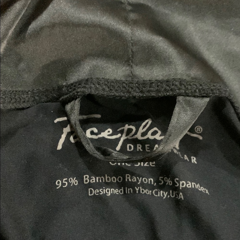 FACEPLANT DREAMWEAR BLACK BAMBOO SWING JACKET- WOMEN’S - Picture 7 of 9